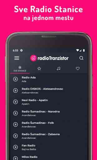 Radio Tranzistor Srbija - Radio stanice Srbije 1