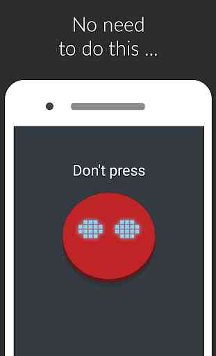 Red Button NEXT: think before you press, clicker 1