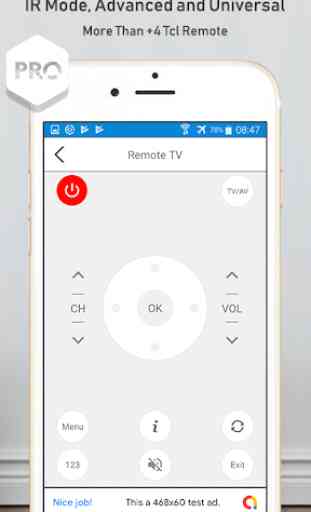 Remote control for tcl 2