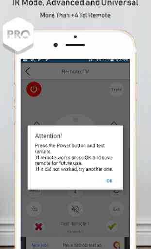 Remote control for tcl 3