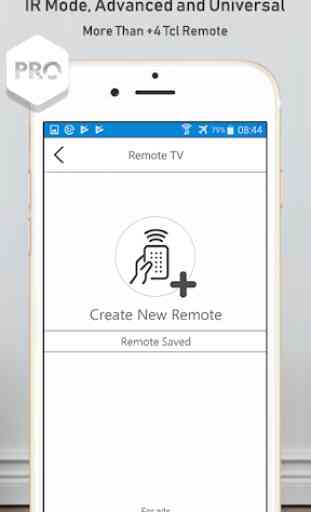 Remote control for tcl 4
