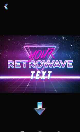 Retrowave Text Generator  4
