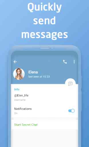 Rugram Messenger: private text messages & call app 2