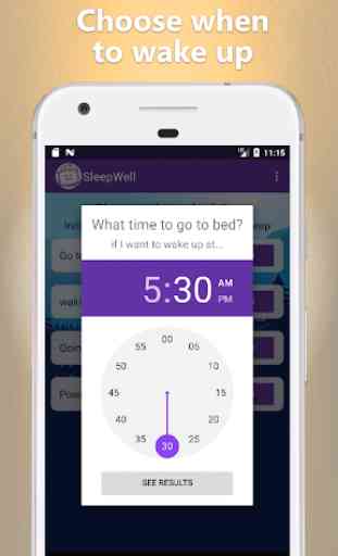 SleepWell, sleep cycles calculator 3
