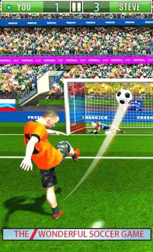 Soccer Kick Ball 2019 - Free Kick Soccer World Cup 3