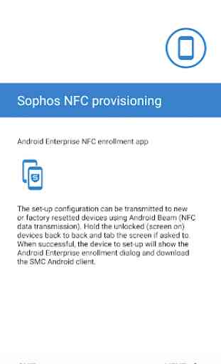 Sophos NFC Provisioning 3