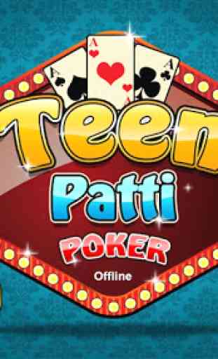 Teen Patti poker offline 1
