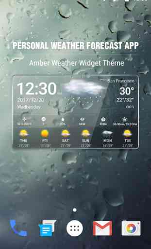 Transparent Weather & Clock App 2018 2