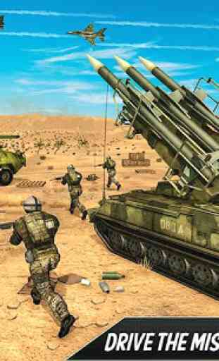 US Army Missile Attack : Army Truck Driving Games 3