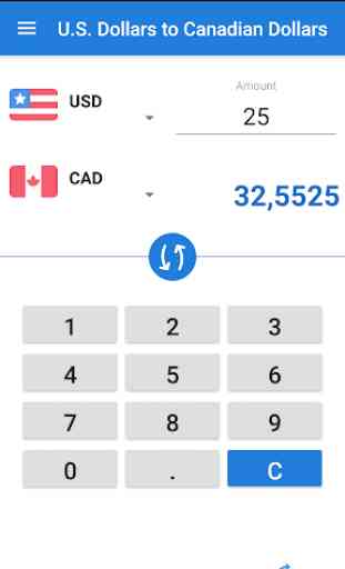 US Dollar to Canadian Dollar / USD to CAD 1