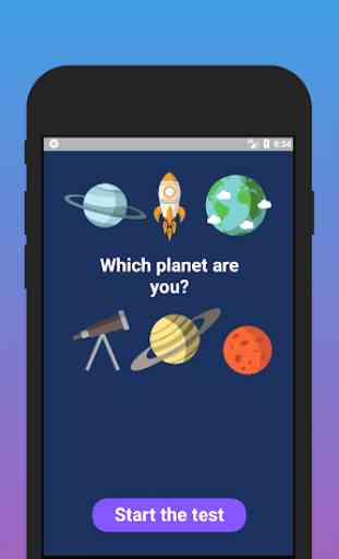 Which planet are you? Test 1