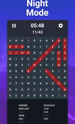 Word search puzzle free - Find words game 4