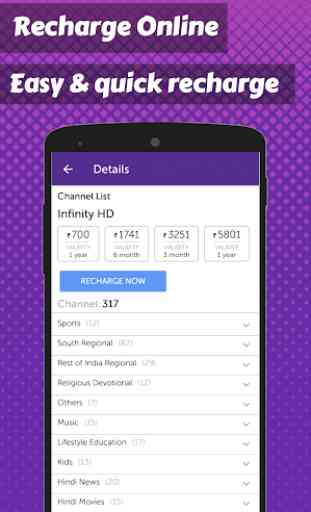 App for Videocon d2h TV Channels List- TV Guide 4
