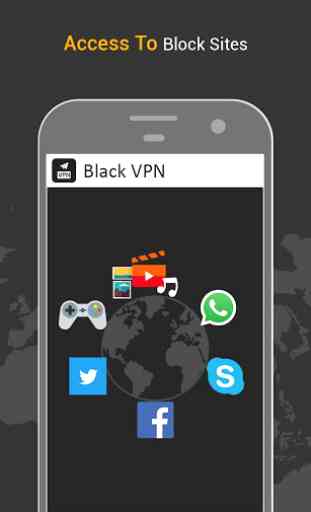 Black VPN Fast Hotspot Shield Free Unlimited Proxy 4