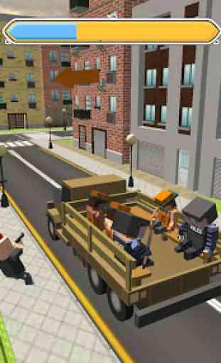 Blocky Vegas Crime Simulator:Prisoner Survival Bus 3