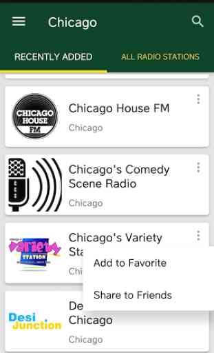 Chicago Radio Stations - USA 1