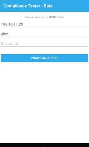 Compliance Test - UBNT 1