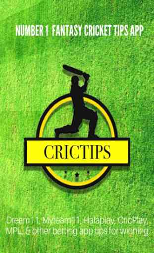 CricTips - Dream 11 Fantasy Cricket Tips Informer 1