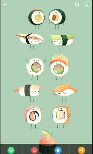 Cute Sushi Wallpaper 3