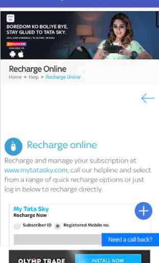 DTH Recharge App All in One 3
