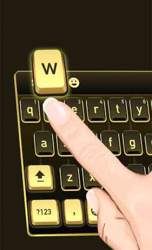 Golden Black Cheetah Keyboard 2