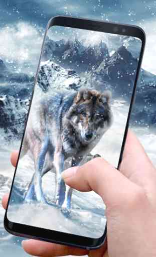 Ice Wolf Live Wallpaper 2