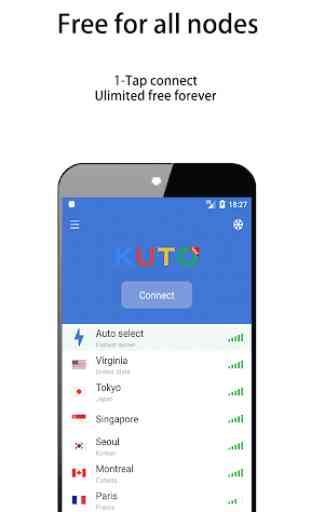 KUTO VPN-Free, Worldwide, App mode & Keep updating 1