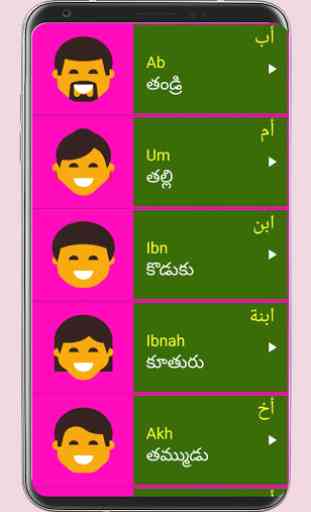 Learn Arabic from Telugu 4