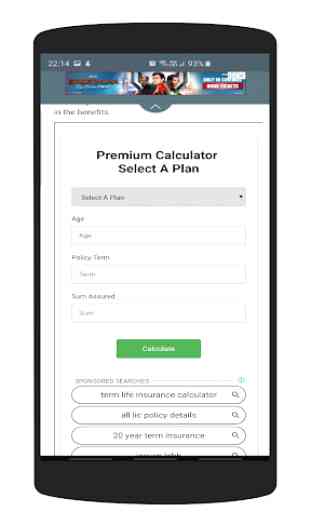 LIC Premium and Maturity Calculator 2