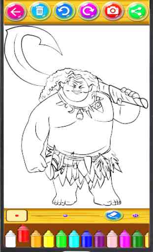 Moana Coloring Book Pages 3