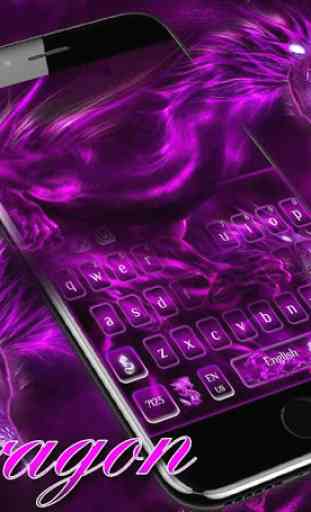 Neon Dragon Keyboard Theme 2