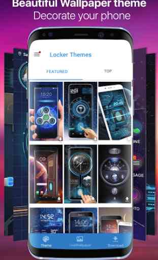 Night fingerprint style lock screen for prank 2