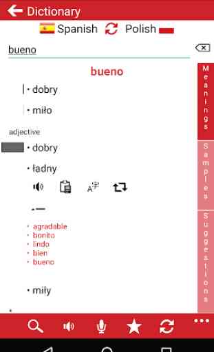Polish - Spanish : Dictionary & Education 2
