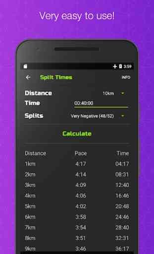 RunCalc+ Running Calculator Pace Speed Split Times 3