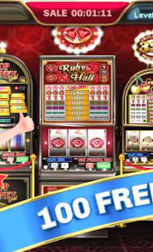 Slot Machine - Ruby Hall Free Vintage Casino Game 1
