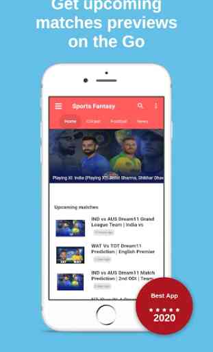 Sports Fantasy - Dream11 Team Predictions & News 1