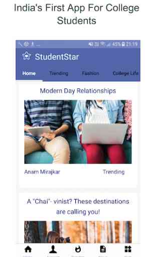 StudentStar - India's 1st College Students App 1
