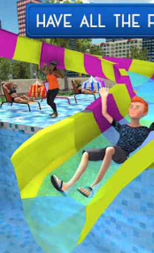 Swimming Pool Summer Fun: Waterslides Adventure 3
