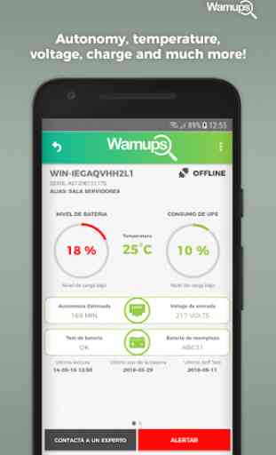Wamups UPS / SAI Monitor, Temperature, Battery 4