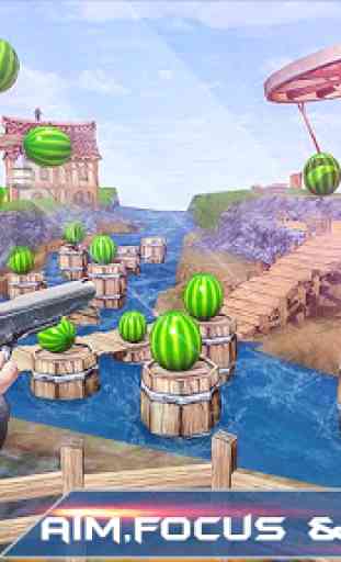 Watermelon Shooter: Free Fruit Shooting Games 2020 3
