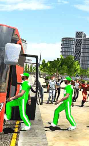 World Cricket Cup Bus Driver 3D: Player Transport 3