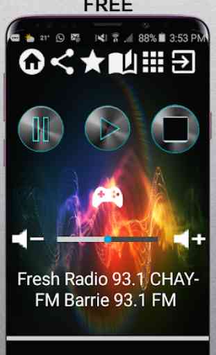 Fresh Radio 93.1 CHAY-FM Barrie 93.1 FM CA App Rad 1