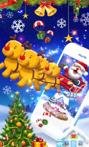 3D Merry Christmas Theme 3