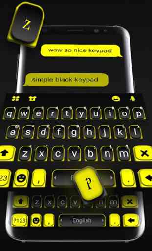 Black Yellow Business Keyboard Theme 1
