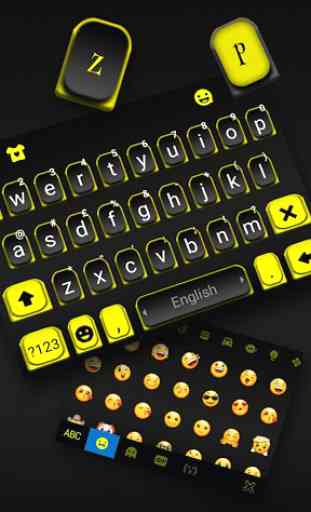 Black Yellow Business Keyboard Theme 2