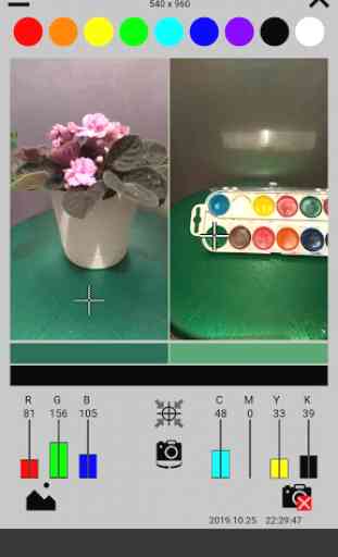 Camera Color ( detector CMYK RGB ) 3