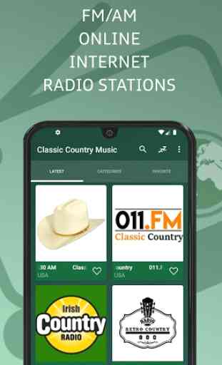 Classic Country Music AM FM Online Radio 1