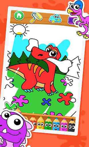 Coloring dinosaurs 1