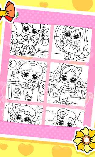 Coloring dolls. 1