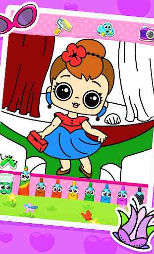 Coloring dolls. 4